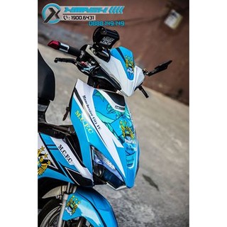 Decal tem trùm xe Air Blade 2016 Mẫu Man City