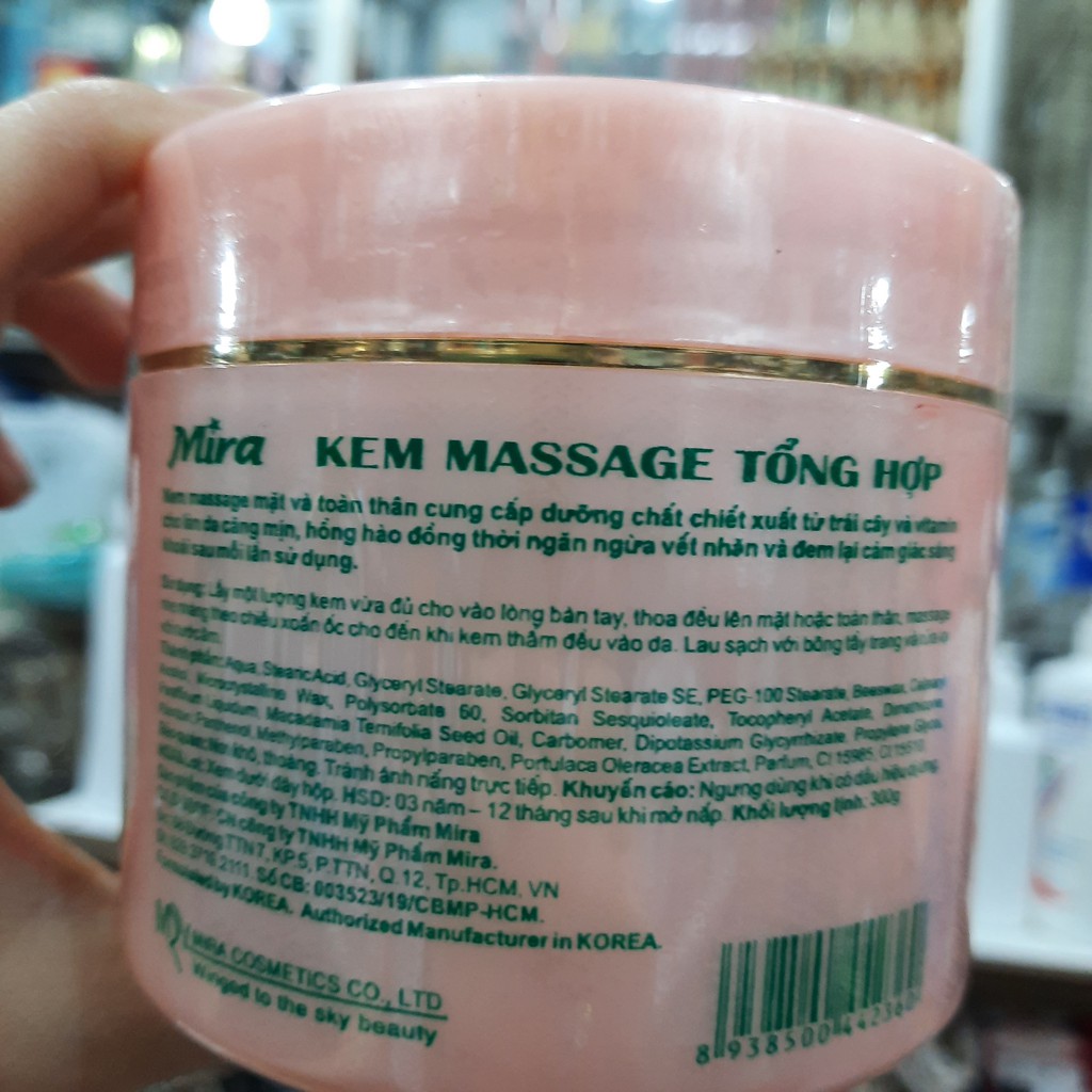 Kem massage hồng MIRA 300g