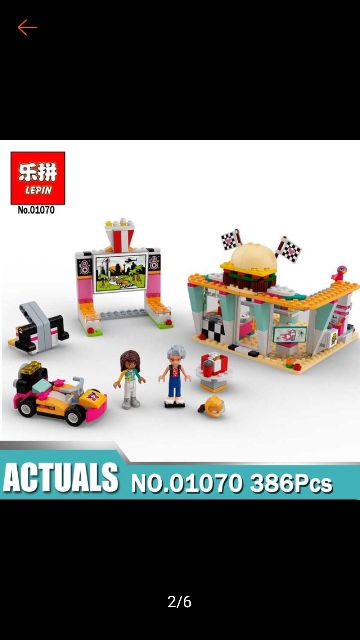 Lắp ráp friends 01070 - SY 1157  Trạm dừng chân của đội đua