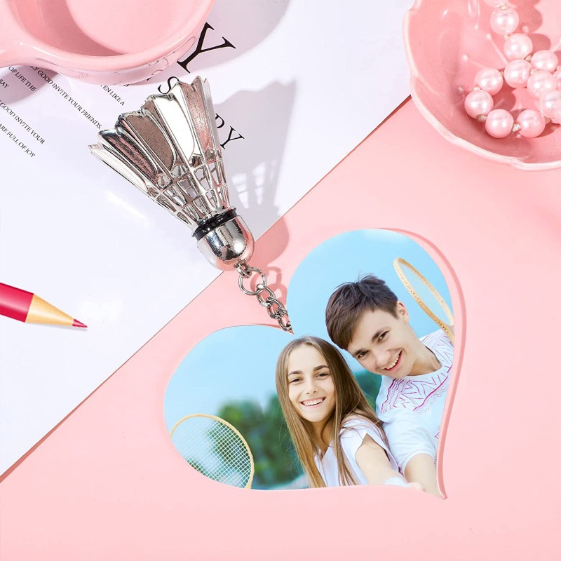 Set 20 Móc Khóa Hình Trái Tim Bằng Vinyl