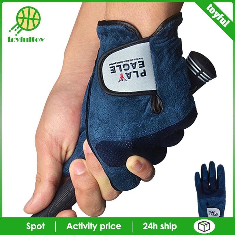 Găng Tay Đánh Golf Bằng Sợi Micro Mềm Mại Thoáng Khí Chống Trượt Cỡ 22 Cho Nam