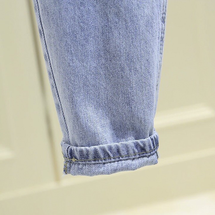Quần jean baggy xanh rách khoét 2 gối cá tính R102
