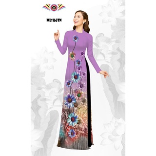 [Freeship đơn từ 0đ] ] Áo dài lụa nhật 👗 FREESHIP 👗 Áo dài chất lụa Nhật in 3d đẹp