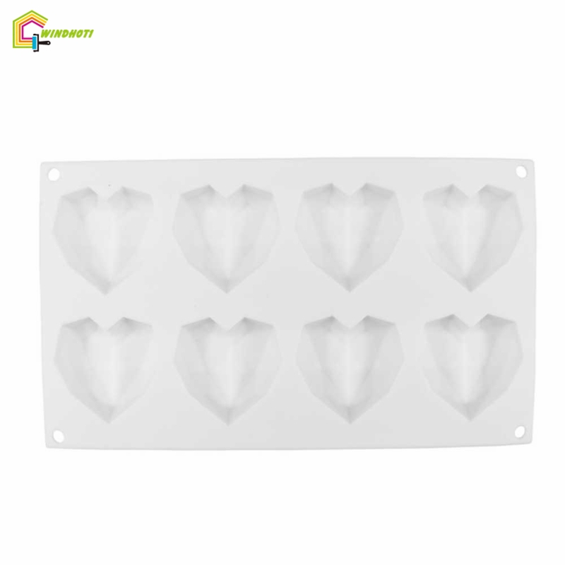 🌈HN Lãng mạn Hình trái tim Khuôn bánh silicone Bếp nướng Tự làm bánh tráng miệng