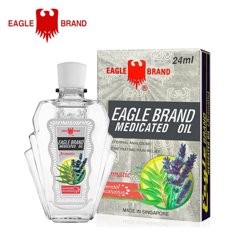 DẦU GIÓ TRẮNG CON Ó MỸ EAGLE BRAND MEDICATED OIL 24ML USA