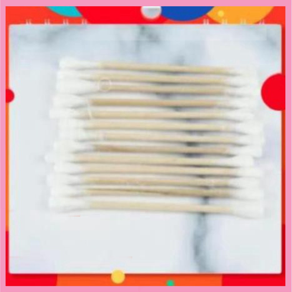 Quà Tặng Que Bông Tai - Cán Gỗ Bông J06