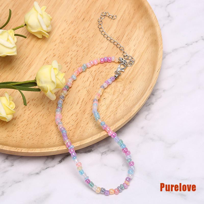 Vòng cổ Chuỗi Hạt Nhiều Màu Phong Cách Boho