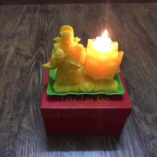 Bộ nến thần tài và nến hoa sen