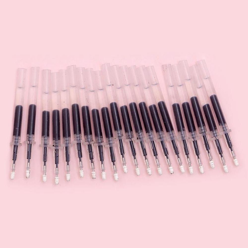 Set 05 Ruột ngắn 5cm mực gel 0.38mm Pison màu đen – RB001 - 1 bộ