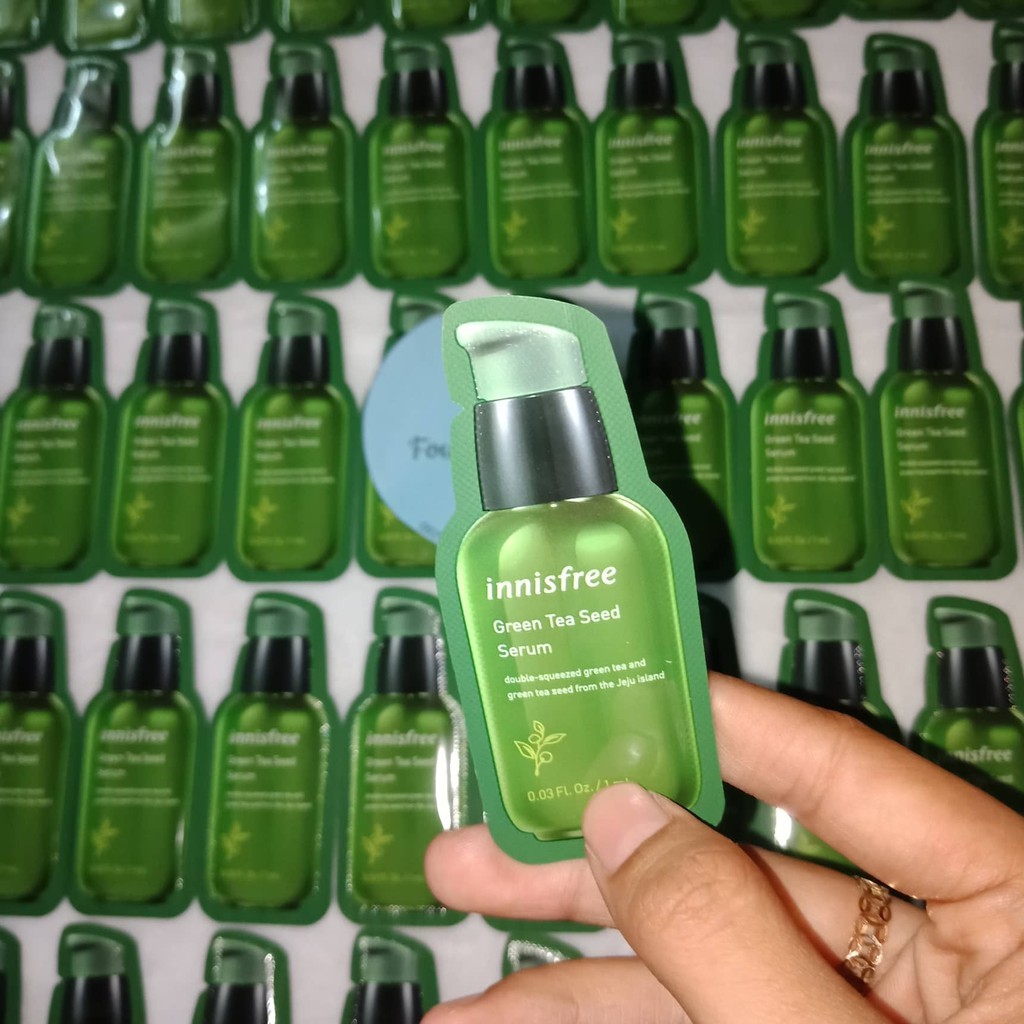 (Sample) Tinh Chất Dưỡng Ẩm Sâu,Phục Hồi Da Sau Mụn Innisfree Gree Tea Seed Serum