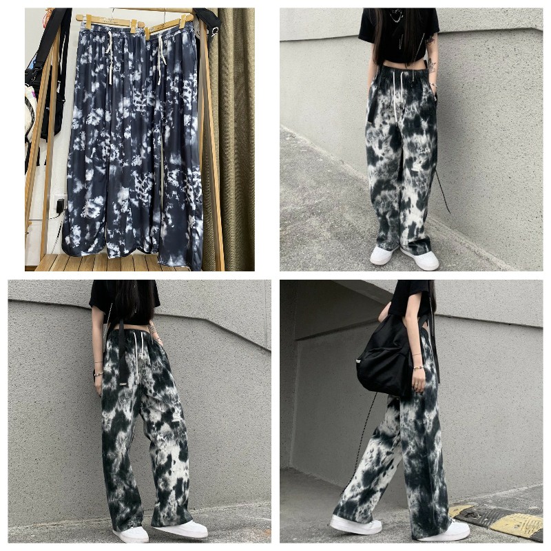 [Mã FAMAYWA giảm 10K đơn 50K] Quần Ống Rộng Dáng Suông Dài Họa Tiết Loang Unisex Nam Nữ Hot Trend - VIETCEN | BigBuy360 - bigbuy360.vn