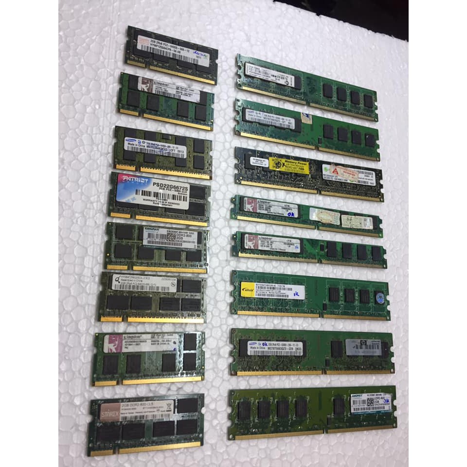 Ram DDRam DDR2 1G 2G Máy tính PC Laptop PC667 800