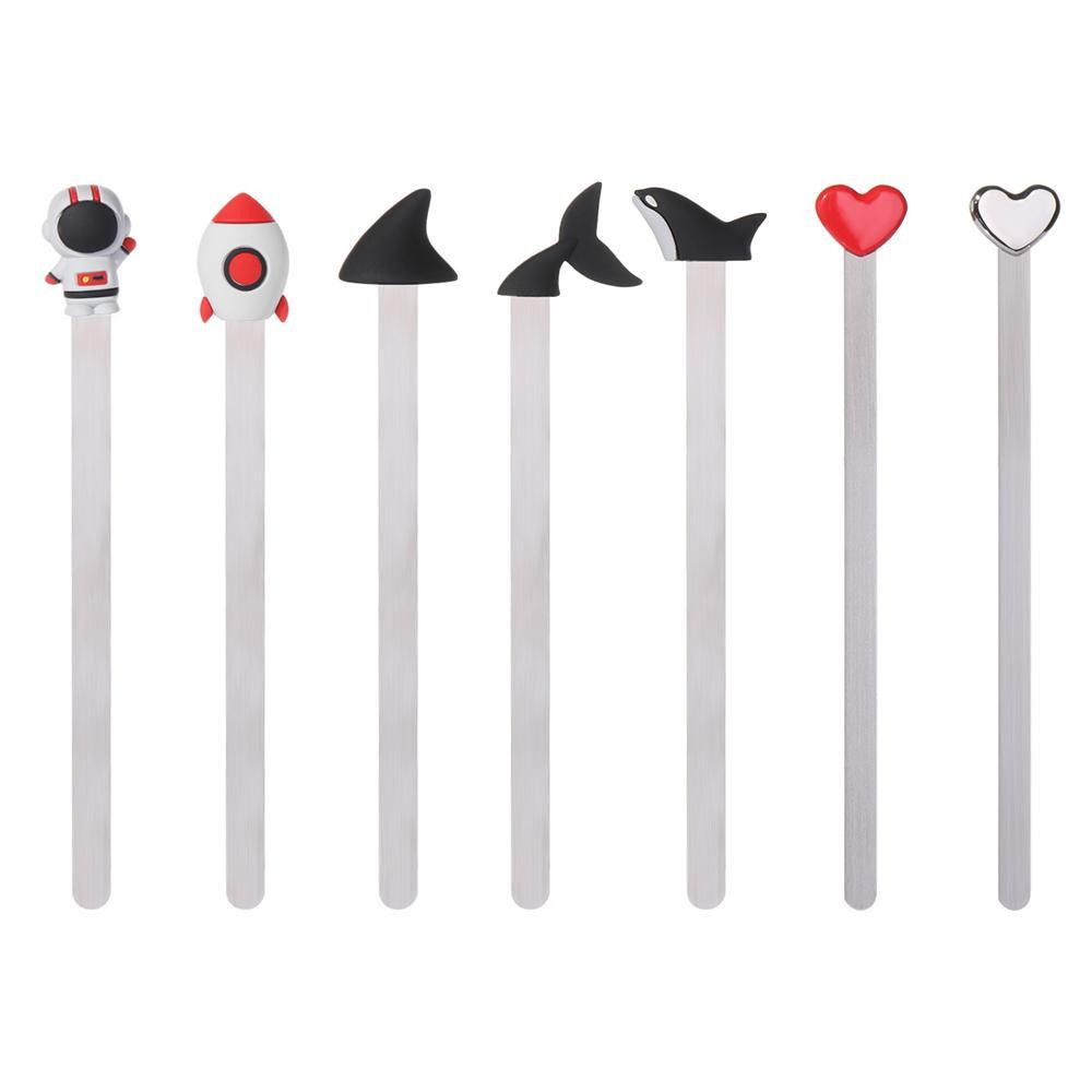 Đánh Dấu Trang Sách 3D Bằng Kim Loại Hình Vây Cá Mập Trái Tim