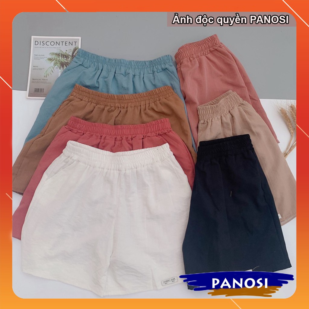 Quần đùi nữ mặc nhà quần short nữ ống rộng vải đũi mềm mát thấm hút mồ hôi - Q370 | BigBuy360 - bigbuy360.vn