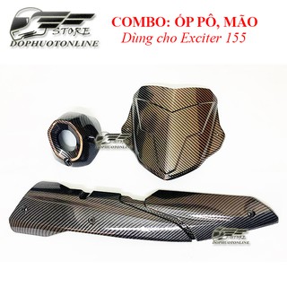 Ốp pô và ốp mão carbon exciter 155vva
