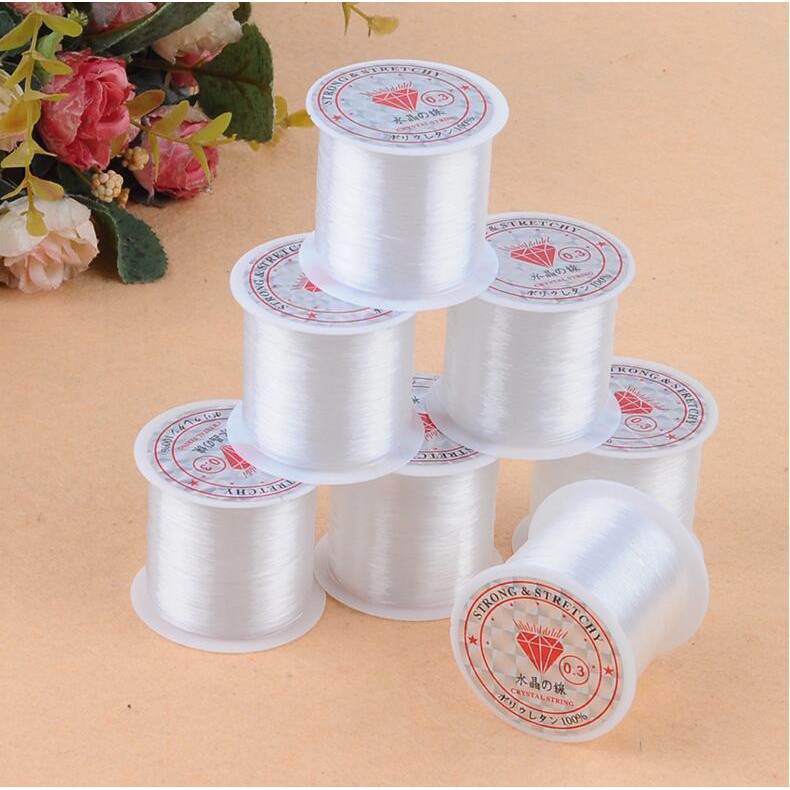 Cuộn Dây Nylon Trong Suốt Không Co Giãn Dùng Làm Trang Sức DIY