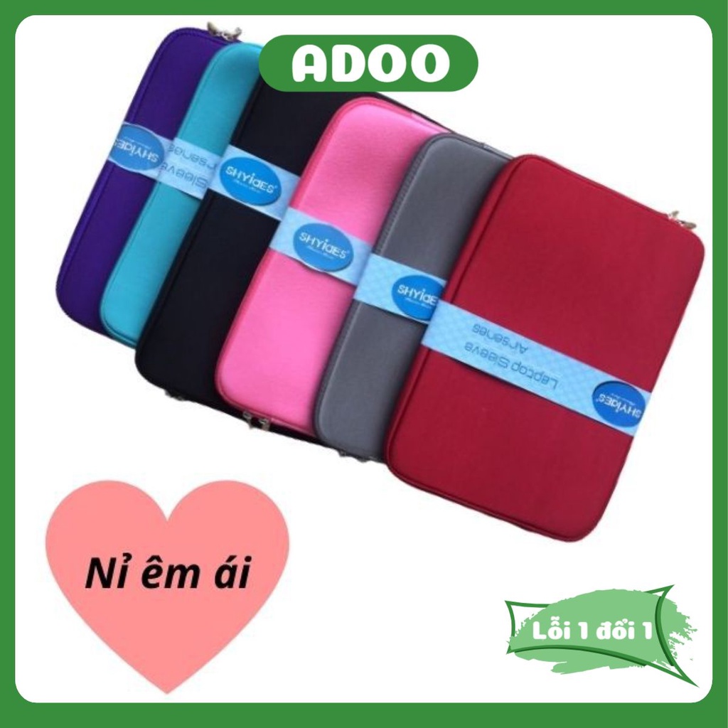 Túi chống sốc chống thấm cho Laptop 14 inch 15inch 15.6inch 17 inch Túi Shyides lót lông mịn nhiều mẫu mã cực đẹp ADOO