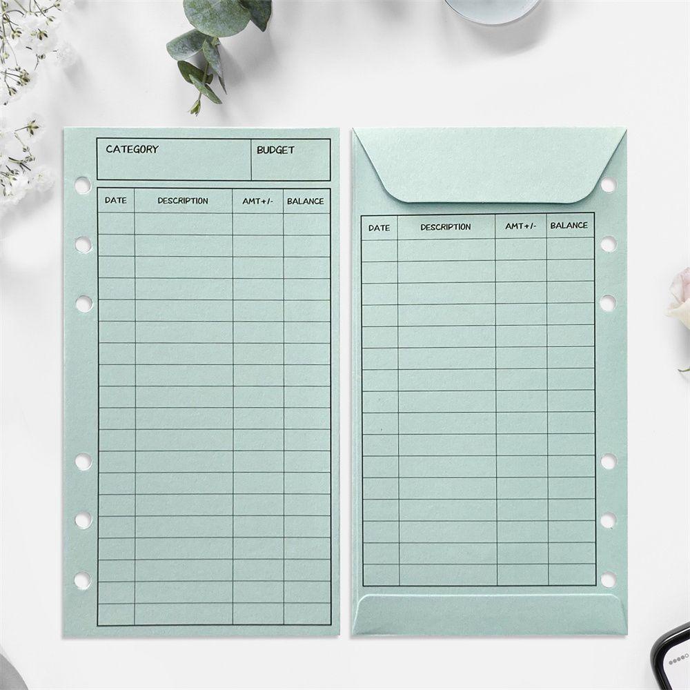 Augustine Budget Phong Bì Thẻ Tín Dụng Tiền Hai Mặt Nhiều Màu Sắc Kiểm Tra Tiền Tiết Kiệm Lá Cho Văn Phòng