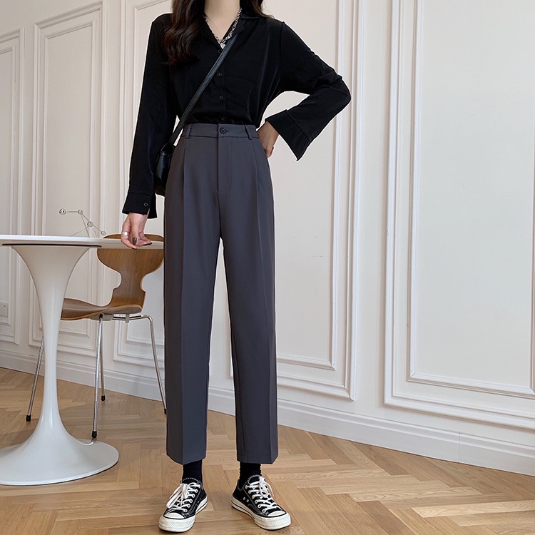 Quần dài nữ SUXI cạp cao thanh lịch thời trang mùa thu