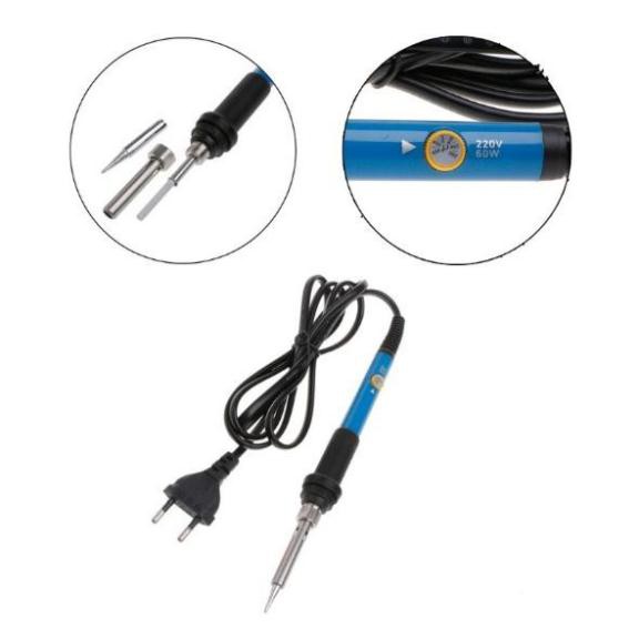 Mỏ hàn điều chỉnh nhiệt độ + 5 mũi hàn hakko đã qua sử dụng vẫn cực ngon + Giá  kê