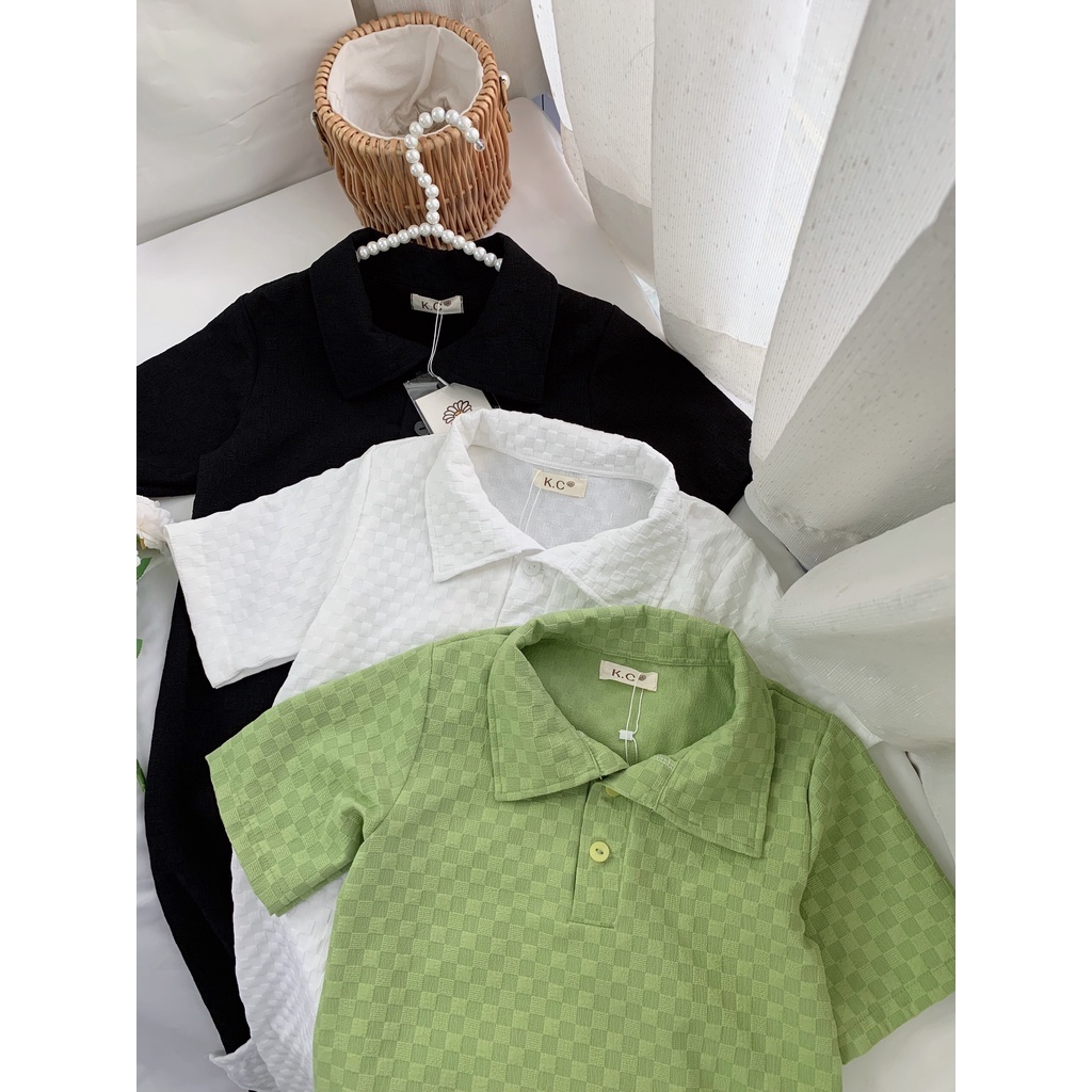Đầm thun polo, đầm polo 3 màu dáng suông KC House
