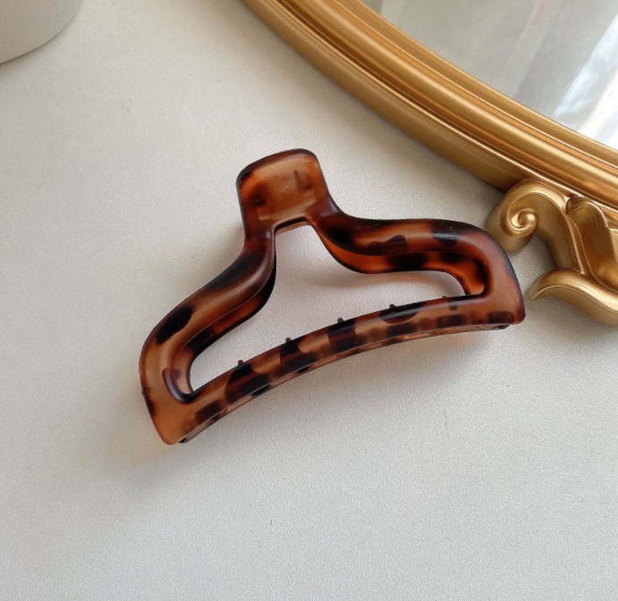 Kẹp tóc họa tiết da báo thời trang dành cho nữ