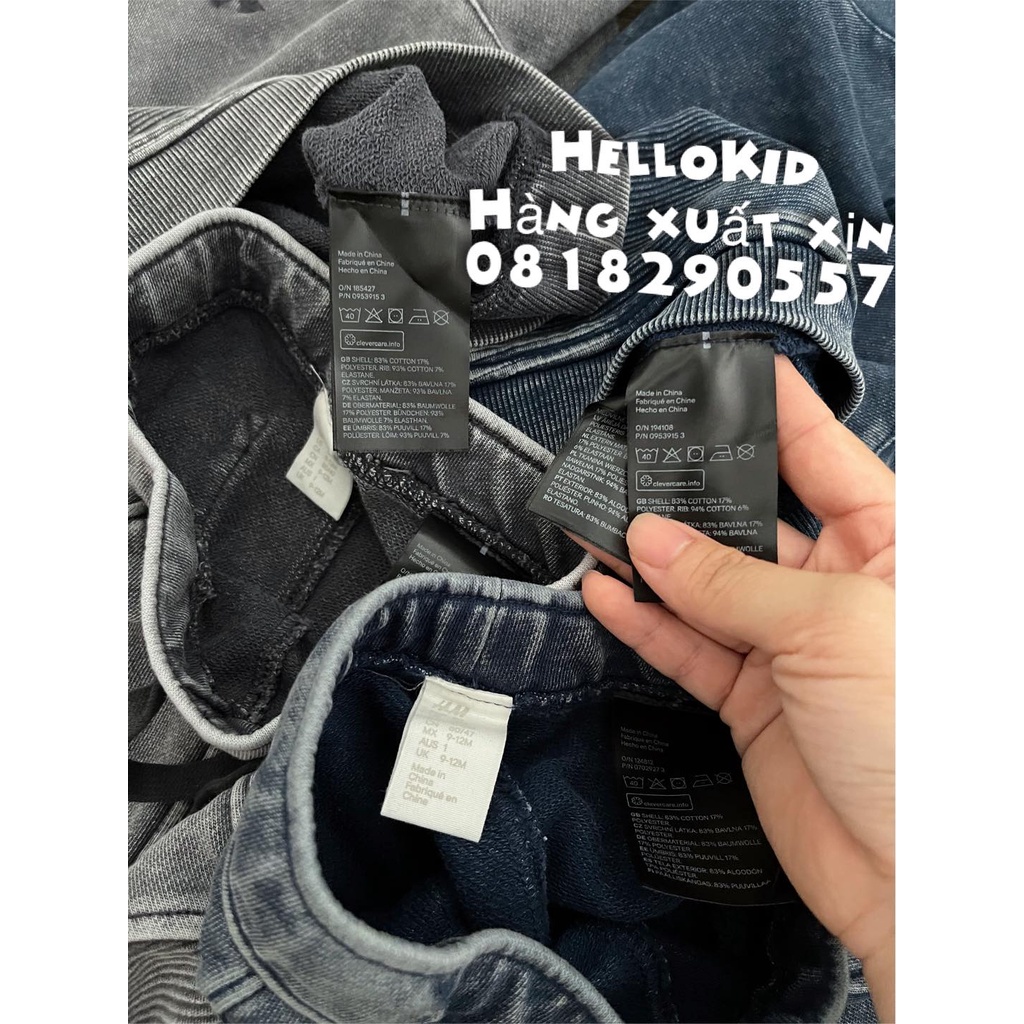 B431 - Bộ da cá giả jean Hm cho bé