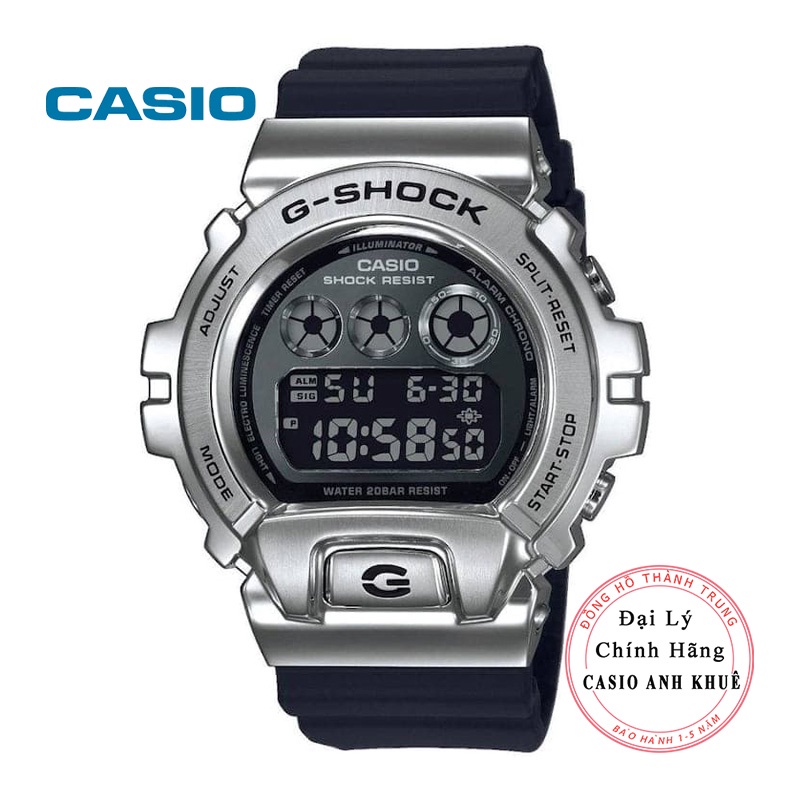 Đồng hồ Nam Casio G-Shock Nam GM-6900-1DR mặt âm bản vỏ kim loại