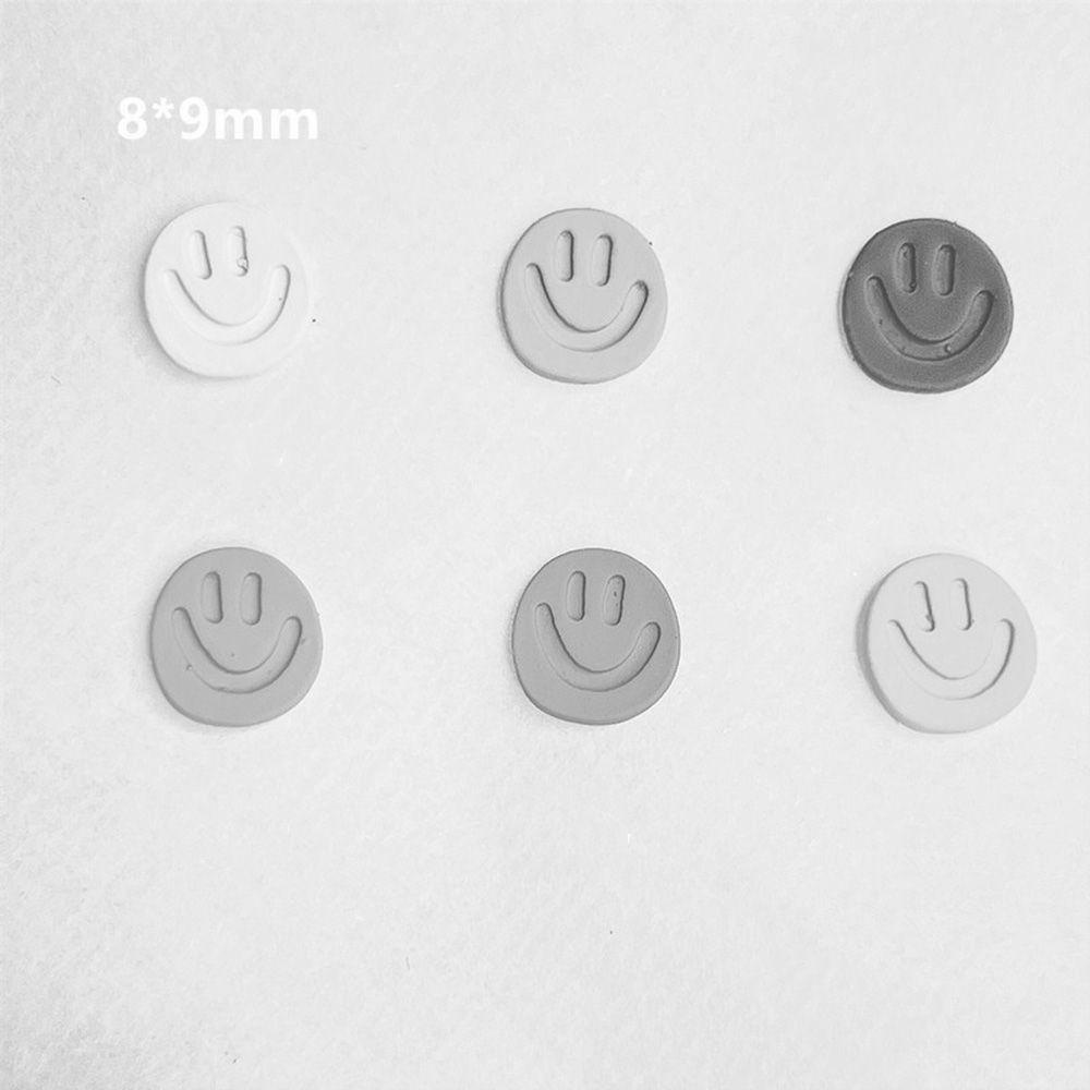 OCEANMAP Phụ Kiện Trang Trí Móng Tay Hình Mặt Cười Dễ Thương DIY