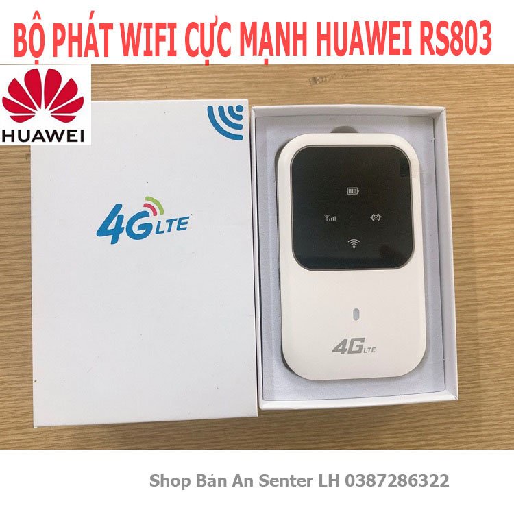 Router Phát Wifi 4G Cầm Tay Huawei RS803 Phát Mạng Cực Khỏe Pin Dùng Siêu Bền