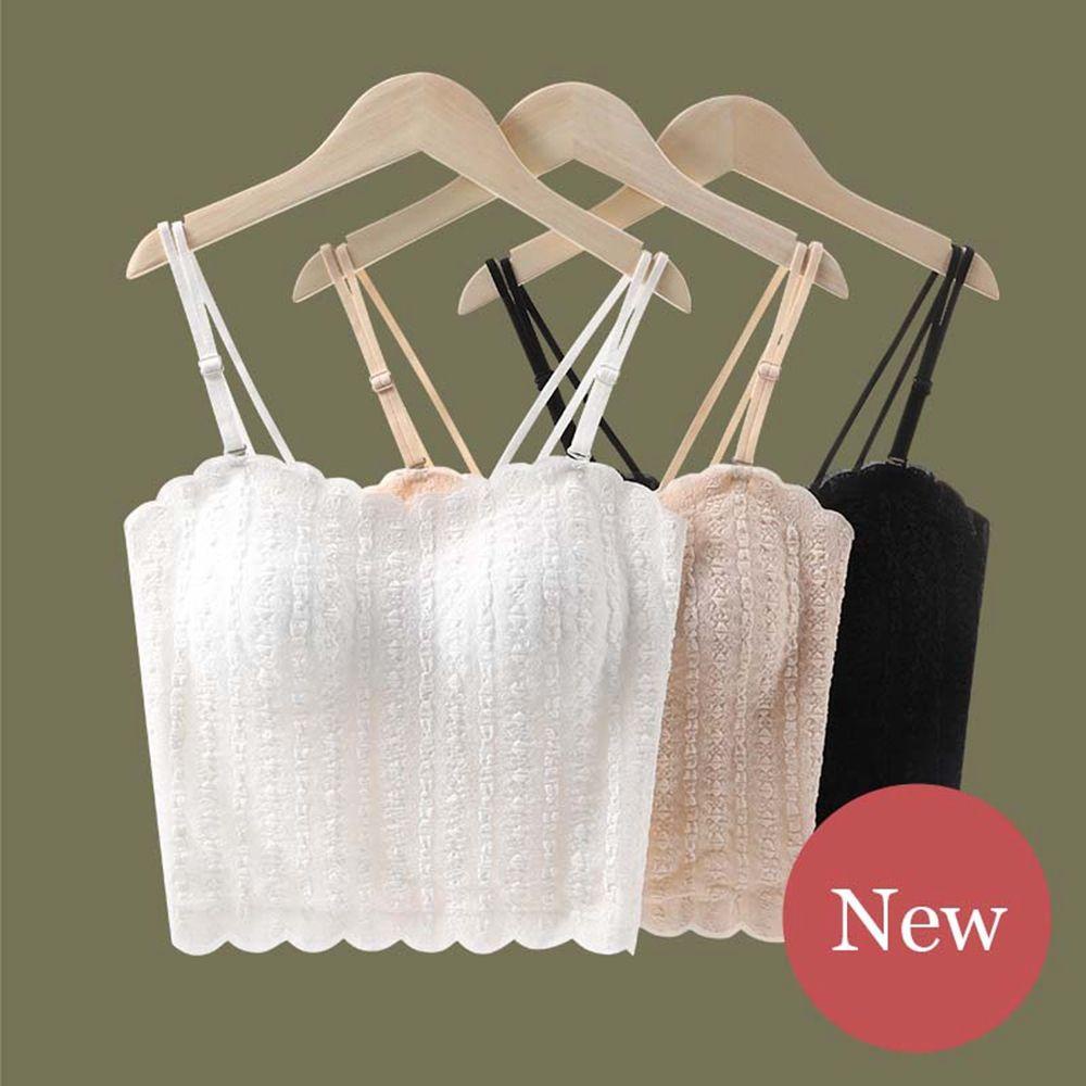 Mocho Áo Lót Ống Hai Dây Nhún Bèo Thoáng Khí Thời Trang Mùa Hè Cho Nữ