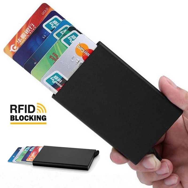 Ví Nhôm Đựng Thẻ Tín Dụng / Thẻ Ngân Hàng Tự Động Bật Lên Nhanh Thông Minh Cho Nữ