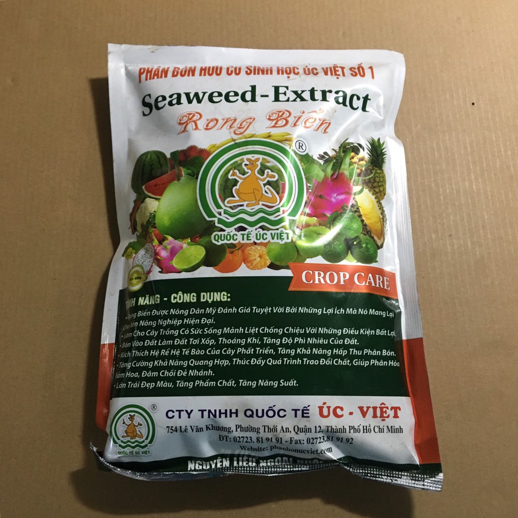 PHÂN BÓN HỮU CƠ SINH HỌC RONG BIỂN EXTRA -SEAWEAD Gói 500