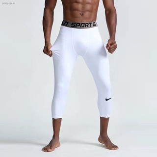 Quần legging lửng thể thao chất liệu co giãn nhanh khô cho nam