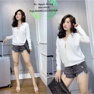 khoác len lông thỏ hàng QC