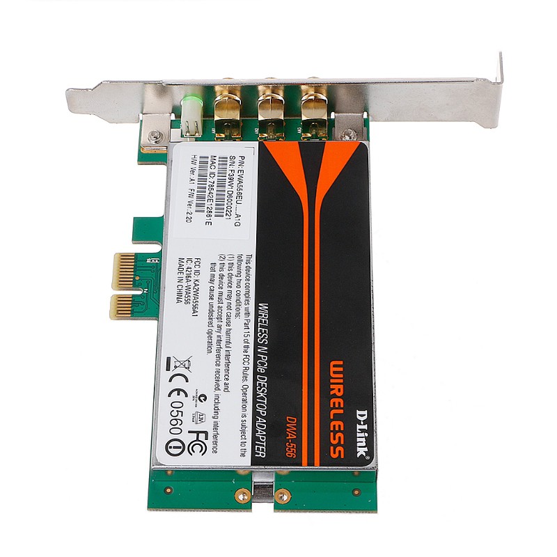 H.S.V✺DWA-556 Wireless Xtreme N PCI-E Desktop Adapter WiFi Card Low Profile | BigBuy360 - bigbuy360.vn