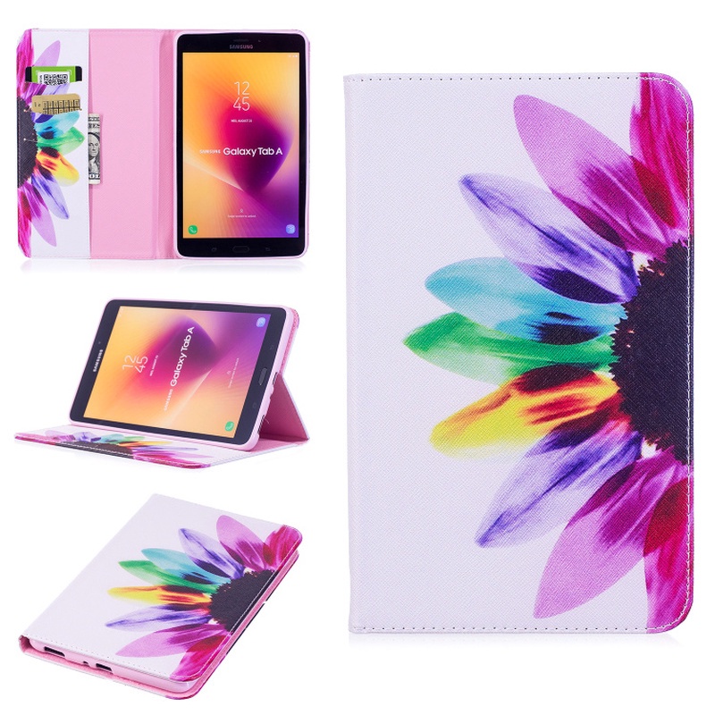 Bao Da Máy Tính Bảng Mềm Họa Tiết Hoa Đào Hoạt Hình Cho samsung galaxy tab a  8.0 sm-t380 / t385 Ốp