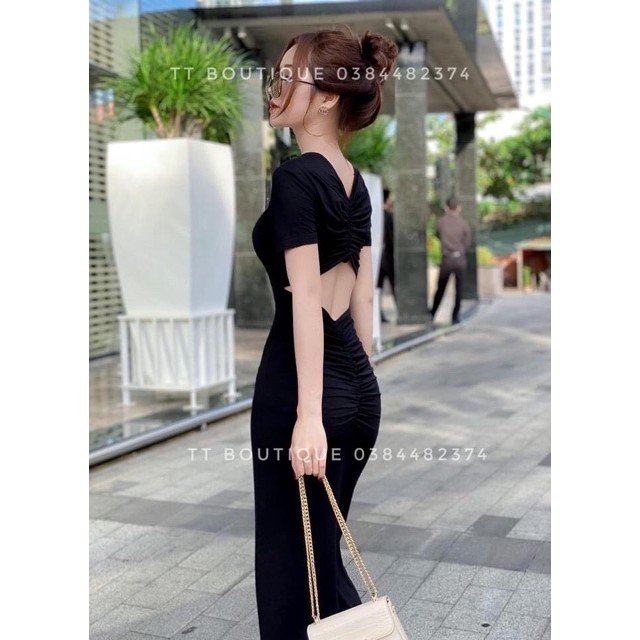 Đầm Body Rút Hở Lưng(CÓ VIDEO THẬT) | BigBuy360 - bigbuy360.vn