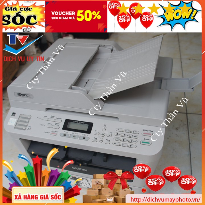 Máy in cũ đa năng Brother MFC 7360 máy đẹp đầy đủ tính năng in photocopy scan ADF