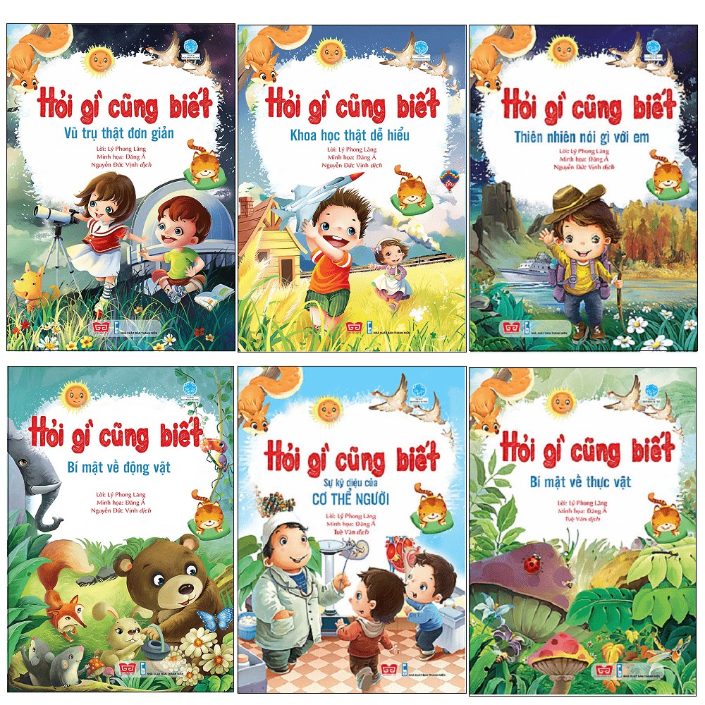 [Mã LIFEHOT55 giảm 10% đơn 99K] Sách - Trọn Bộ 6 Cuốn Hỏi Gì Cũng Biết