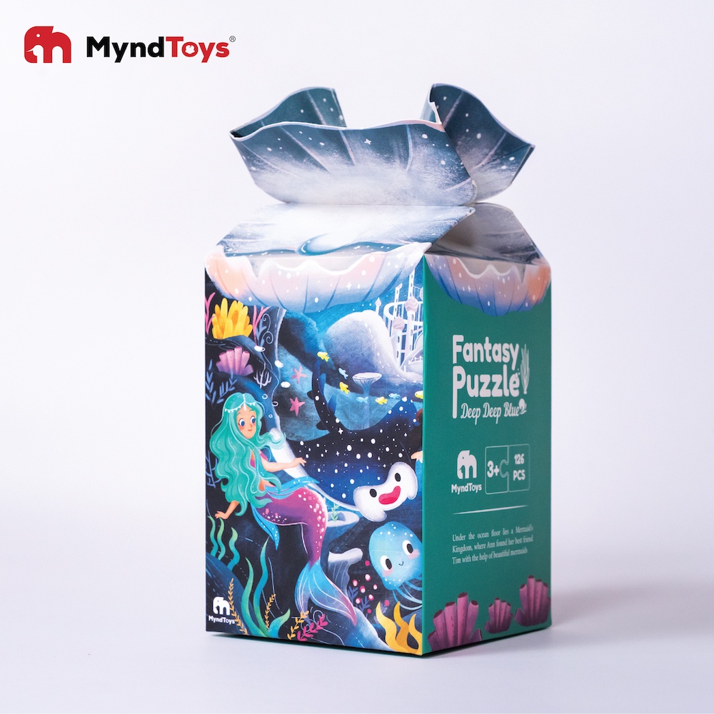 Bộ Ghép Hình Nàng Tiên Cá Đại Dương Sâu Thẳm 126 Mảnh Cho Bé Từ 4.5 Tuổi MyndToys