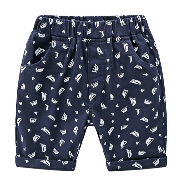 Quần đùi SOFFNY cotton mềm mại dáng rộng có độ co giãn tốt thời trang dành cho bé trai