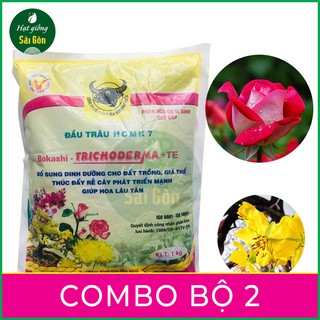 PHÂN ĐẦU TRÂU HCMK7 HỮU CƠ TRICHODERMA + TE - 1 KG 2 GÓI