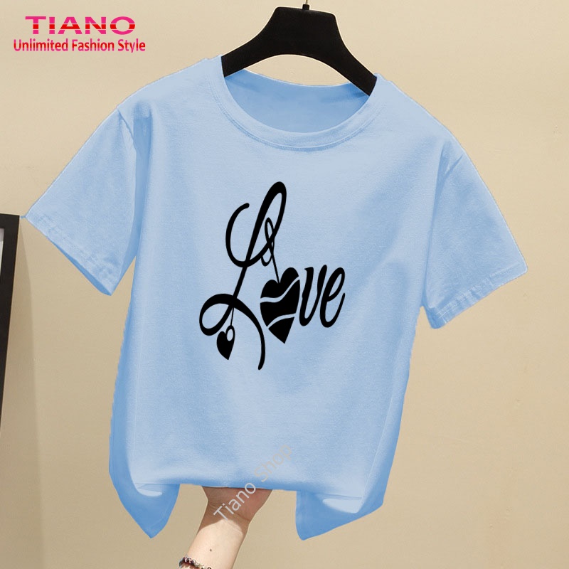 Áo Thun Nữ In Hình Love Dễ Thương AT-421