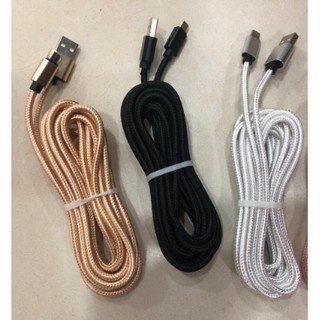 Cáp sạc dù 3m cho dòng dùng chân sạc lightning cho iphone and microusb