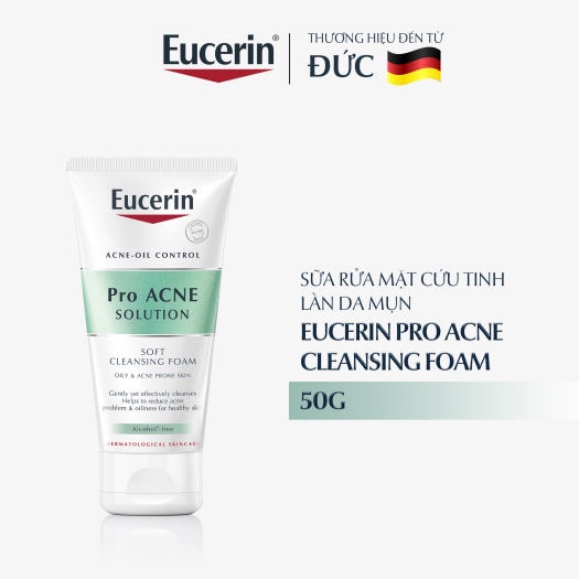 Sữa Rửa Mặt Cho Da Mụn Eucerin Pro ACNE Cleansing Foam 50g