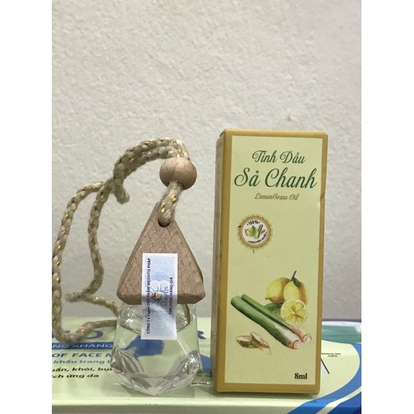 Treo xe Xả Chanh 8ml ☘️Tinh Dầu Treo xe, treo tủ quần áo, treo pòng thiên nhiên nguyên chất 100% có kiểm định nhiều mùi