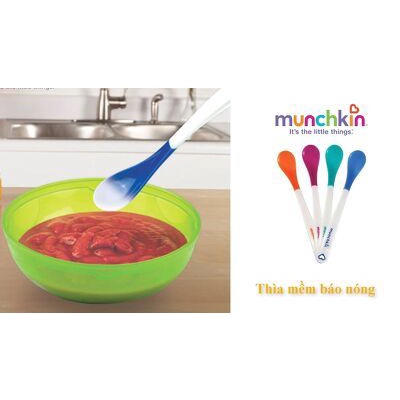 Bộ thìa ăn dặm báo nóng chính hãng Munchkin an toàn tuyệt đối, chuyển màu cảnh báo  - Herbaby