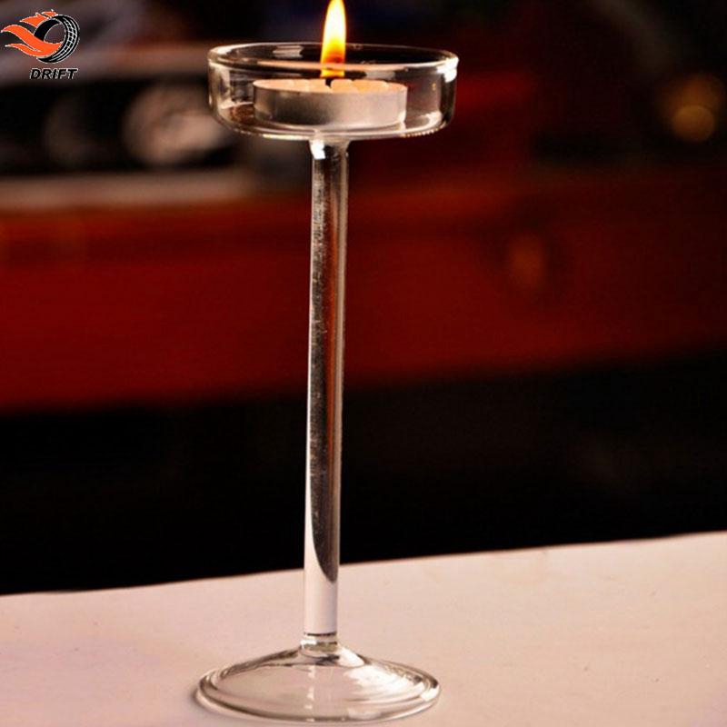 🪔Valentine's Day Romantic Tall Glass Candle Holder Transparent Nordic Creative Wedding Table Candle Utensils