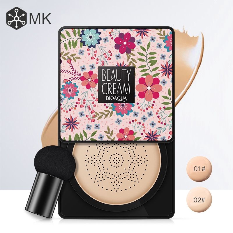 [Hàng mới về] Phấn nước Air Cushion BB Cream che khuyết điểm làm trắng da và kiềm dầu với mút tán hình đầu nấm